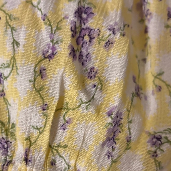 NWT! Chaps Women’s Blouse Spring  DNM 2 YELLOW MU Medium - Picture 6 of 15